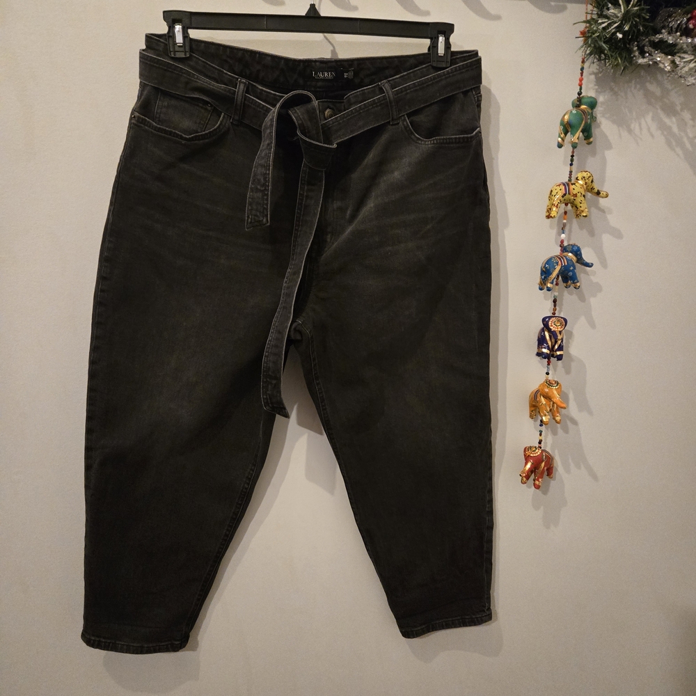Ralph Lauren Women's Black Ankle Jeans